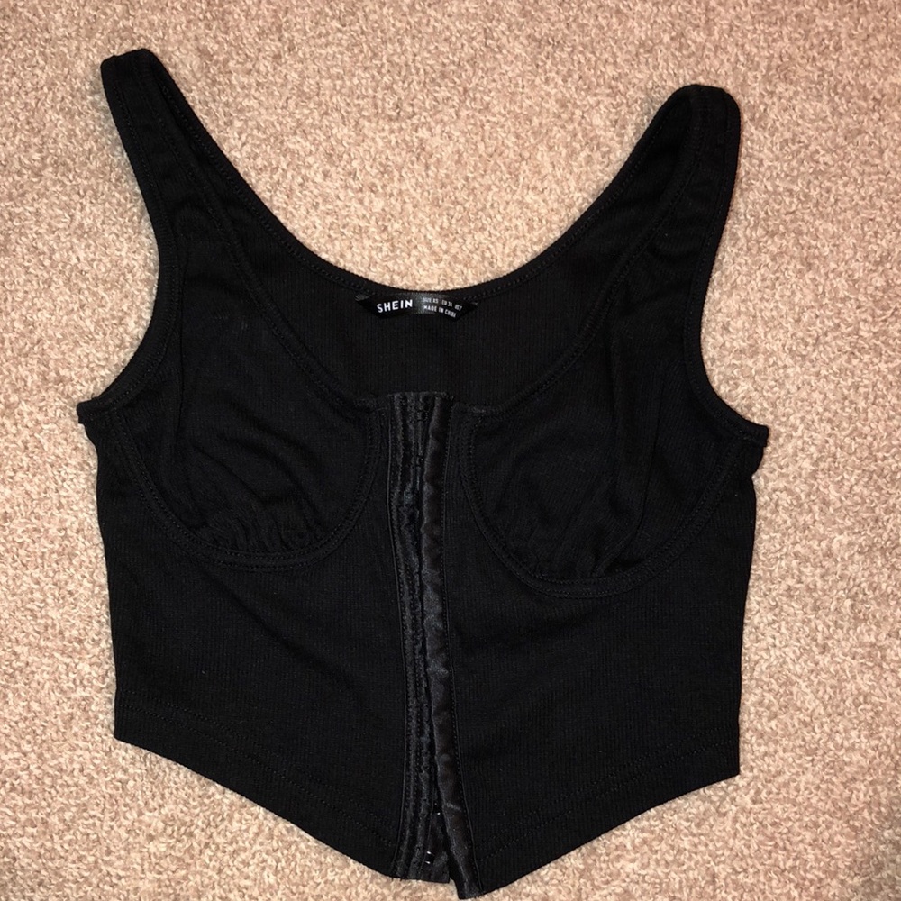 SHEIN corset black tank
